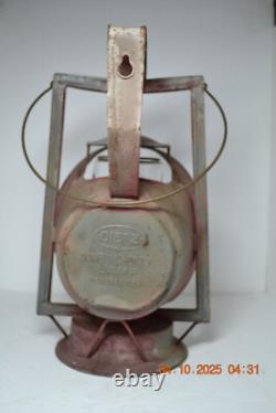 Antique Dietz Acme Inspector Railroad Lamp Lantern New York USA Fitzall Globe