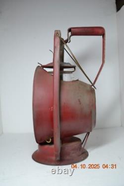 Antique Dietz Acme Inspector Railroad Lamp Lantern New York USA Fitzall Globe
