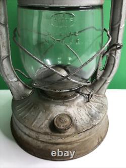 Antique Dietz D-Lite No. 2 Railroad Lantern Train Lamp Kerosene Oil Made In USA