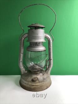 Antique Dietz D-Lite No. 2 Railroad Lantern Train Lamp Kerosene Oil Made In USA