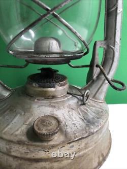 Antique Dietz D-Lite No. 2 Railroad Lantern Train Lamp Kerosene Oil Made In USA