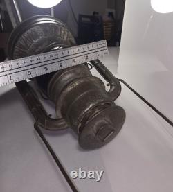 Antique Dietz Little Wizard Red Globe Railroad Train Work Oil Lantern Aged Antique Dietz Little Wizard Red Globe Railroad Train Work Oil Lantern Aged