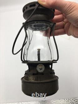 Antique Dietz Scout Skaters Lantern Lamp Marked Globe Dated Feb 10, 1914 N. Y USA