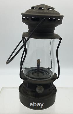 Antique Dietz Scout Skaters Lantern Lamp Marked Globe Dated Feb 10, 1914 N. Y USA