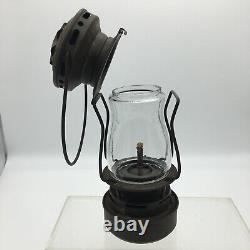 Antique Dietz Scout Skaters Lantern Lamp Marked Globe Dated Feb 10, 1914 N. Y USA