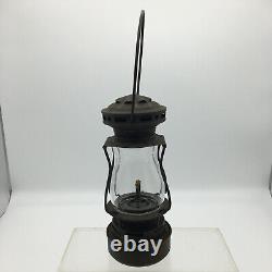 Antique Dietz Scout Skaters Lantern Lamp Marked Globe Dated Feb 10, 1914 N. Y USA