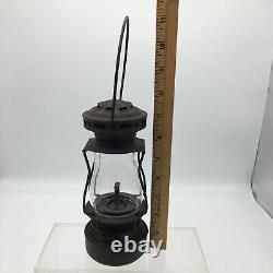 Antique Dietz Scout Skaters Lantern Lamp Marked Globe Dated Feb 10, 1914 N. Y USA