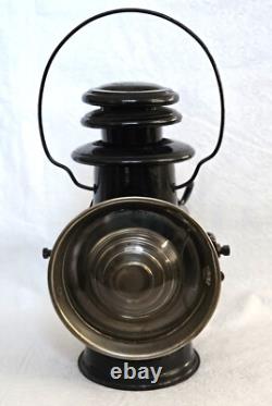Antique Dietz Union Driving Kerosene Lantern. Clear & Red Lenses. Beautiful