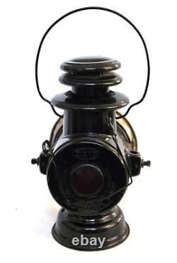 Antique Dietz Union Driving Kerosene Lantern. Clear & Red Lenses. Beautiful