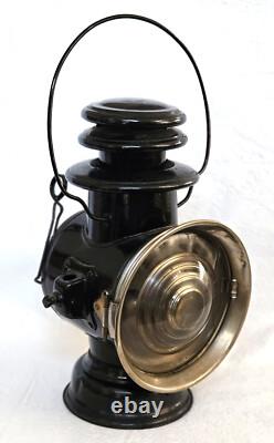 Antique Dietz Union Driving Kerosene Lantern. Clear & Red Lenses. Beautiful