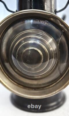 Antique Dietz Union Driving Kerosene Lantern. Clear & Red Lenses. Beautiful