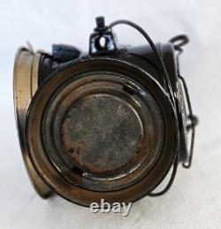 Antique Dietz Union Driving Kerosene Lantern. Clear & Red Lenses. Beautiful