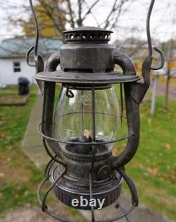 Antique Dietz Vesta Delaware, Lackawanna & Western Railroad Lantern Nice shape
