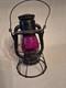 Antique Dietz Vesta Railroad Lantern With Red Glass Insert
