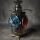 Antique Dressel 4 Way Railroad Lantern Electric Lamp Conversion vintage mid-20th