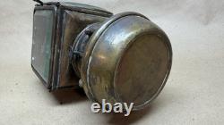 Antique E & J Pat 1908 Automobile Carriage Oil Lamp Lantern Detroit MI Complete