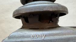 Antique E & J Pat 1908 Automobile Carriage Oil Lamp Lantern Detroit MI Complete