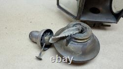Antique E & J Pat 1908 Automobile Carriage Oil Lamp Lantern Detroit MI Complete