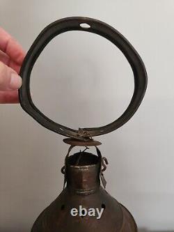 Antique Early 19th Century Onion Lantern with Whale Oil Burner