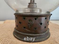 Antique Early 19th Century Onion Lantern with Whale Oil Burner