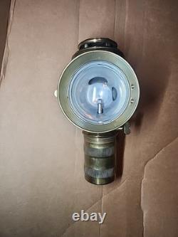 Antique Early Lantern 11 Kerosene Automobile Carriage Solid Brass Gorgeous