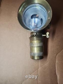 Antique Early Lantern 11 Kerosene Automobile Carriage Solid Brass Gorgeous