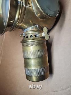 Antique Early Lantern 11 Kerosene Automobile Carriage Solid Brass Gorgeous
