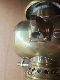 Antique Early Lantern 11 Kerosene Automobile Carriage Solid Brass Gorgeous