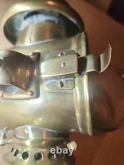 Antique Early Lantern 11 Kerosene Automobile Carriage Solid Brass Gorgeous