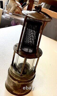 Antique Early Rare Brass Acenylene Miners Safety Lantern Nautical