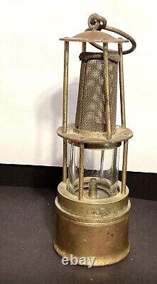 Antique Early Rare Brass Acenylene Miners Safety Lantern Nautical