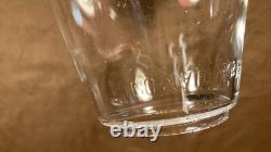 Antique Embossed Norleigh Diamond Lantern Globe Clear Glass Rare
