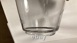 Antique Embossed Norleigh Diamond Lantern Globe Clear Glass Rare