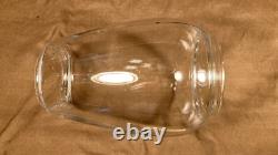 Antique Embossed Norleigh Diamond Lantern Globe Clear Glass Rare