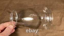 Antique Embossed Norleigh Diamond Lantern Globe Clear Glass Rare