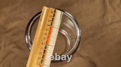 Antique Embossed Norleigh Diamond Lantern Globe Clear Glass Rare