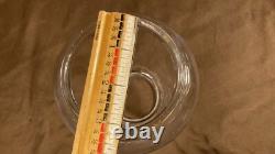 Antique Embossed Norleigh Diamond Lantern Globe Clear Glass Rare