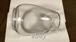 Antique Embossed Norleigh Diamond Lantern Globe Clear Glass Rare