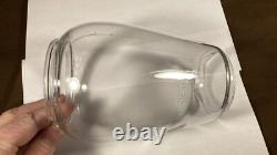 Antique Embossed Norleigh Diamond Lantern Globe Clear Glass Rare