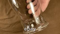 Antique Embossed Winfield Warren O Tubular Lantern Globe Clear Glass Rare