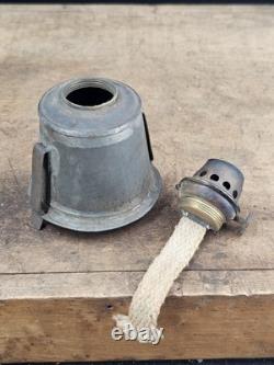 Antique Excelsior Mfg Enginner Tin Lantern Fount And Burner 1884 HTF