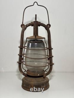 Antique Feuerhand 201 storm lantern, vintage German oil lamp