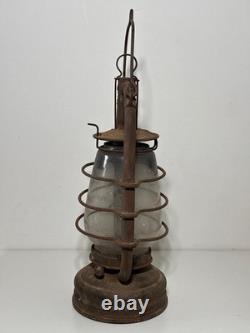 Antique Feuerhand 201 storm lantern, vintage German oil lamp