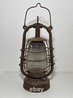 Antique Feuerhand 201 storm lantern, vintage German oil lamp