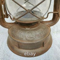 Antique Feuerhand Nr. 260 Kerosene Hurricane Lantern Original Glass Globe Germany