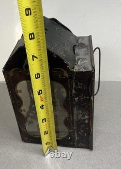 Antique Folding Candle Lamp Lantern Civil War Era Minors Patent Tin