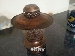 Antique Forged Oil Lantern Lamp Vintage Americana
