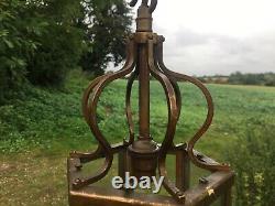 Antique French Brass And glass lantern