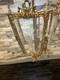 Antique French Rococo Revival Victorian Ornate Hanging Pendant Lantern Lamp
