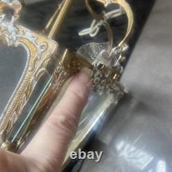 Antique French Rococo Revival Victorian Ornate Hanging Pendant Lantern Lamp